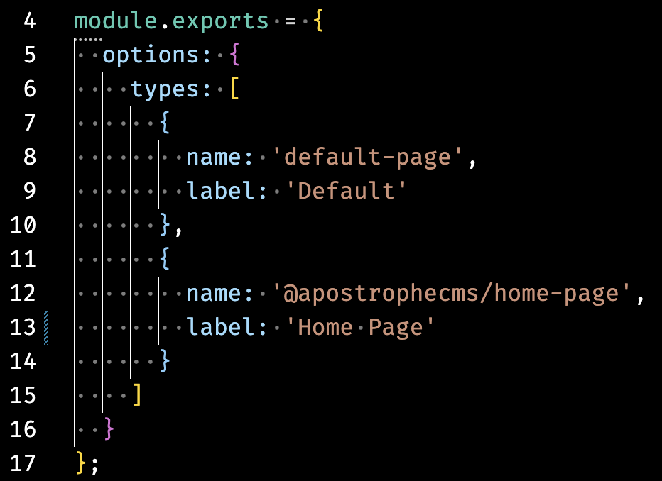 Code of the boilerplate project-level  module