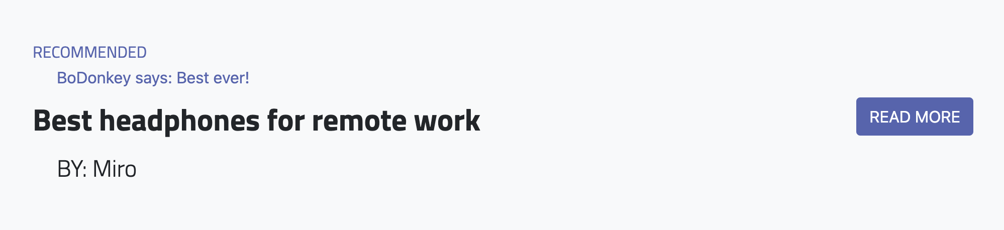 Screenshot of the final 'all-reviews-widget' markup.