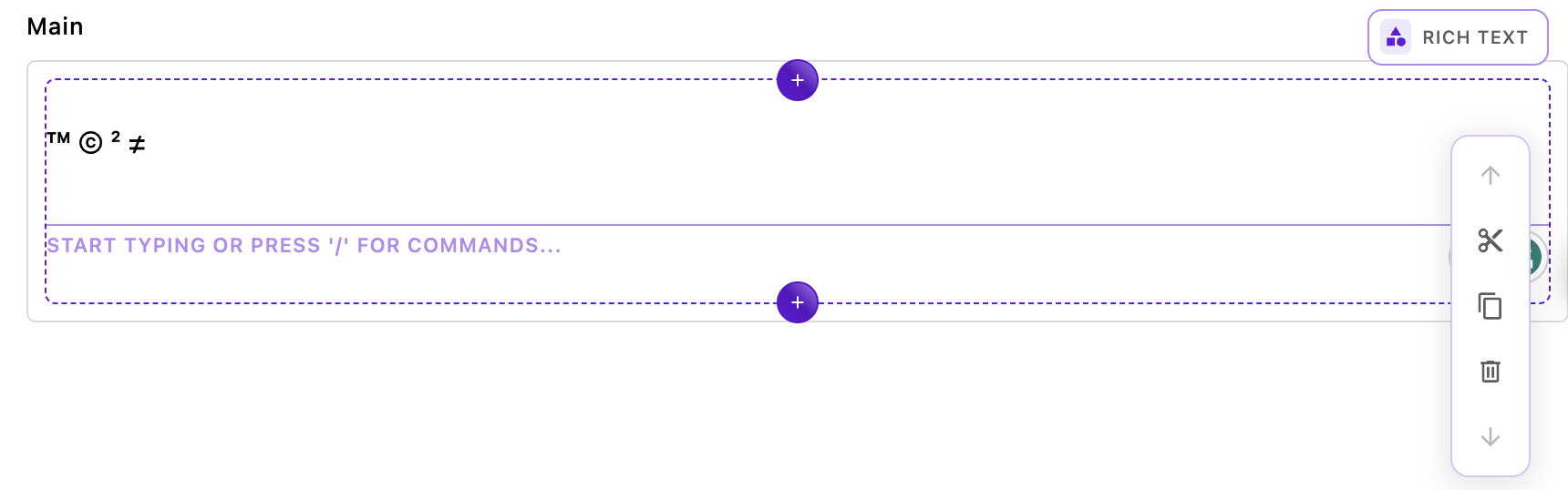 Examples of character conversion in the typography extension